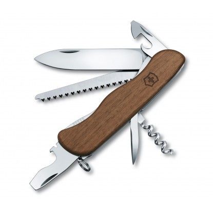 Victorinox Forester Wood kišeninis peilis su riešutmedžio rankena