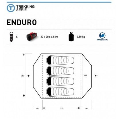 TRIMM ENDURO SAND 4-Person Trekking Tent