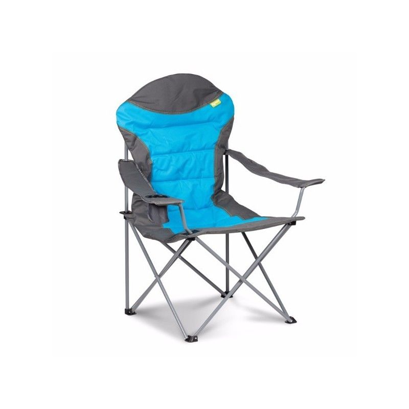 Kampa XL High Back Folding Camping Chair Grey Fog 