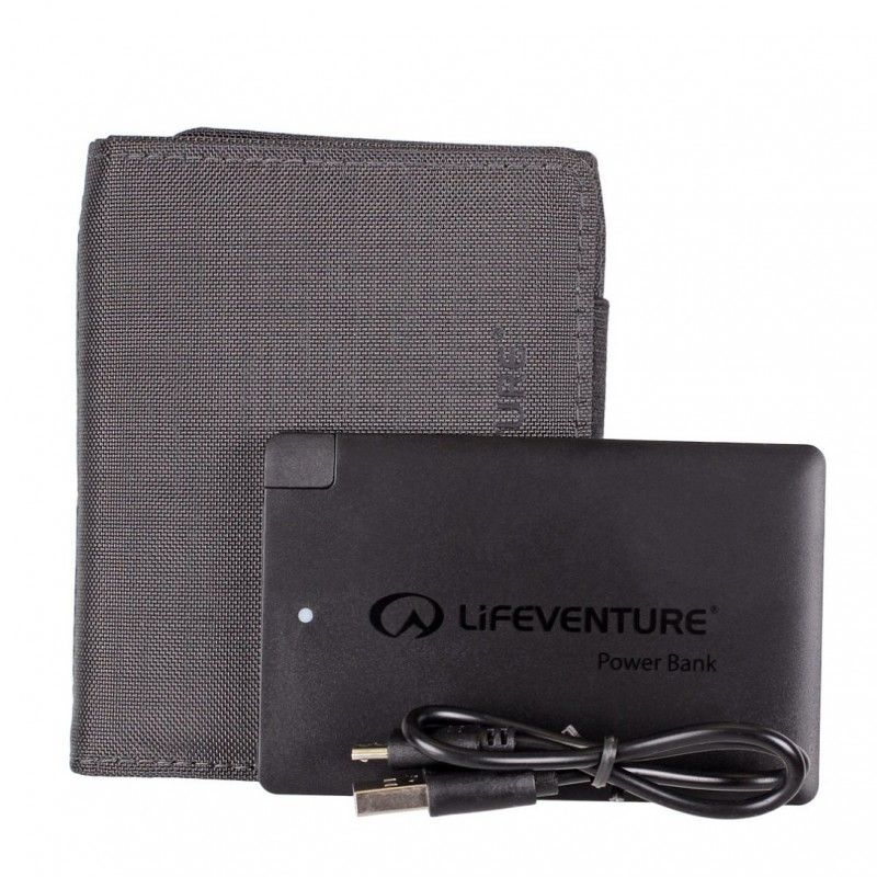 Piniginė su pakrovėju Lifeventure RFiD Charger Wallet