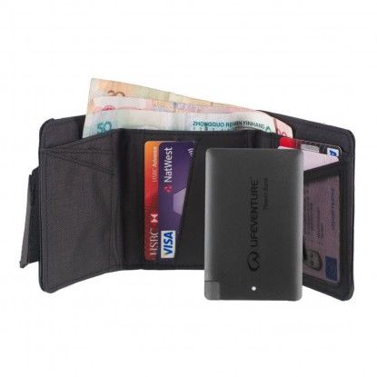 Piniginė su pakrovėju Lifeventure RFiD Charger Wallet