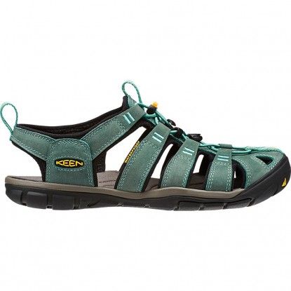 Sandalai Keen Clearwater CNX Leather W mineral blue / yellow