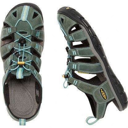 Sandalai Keen Clearwater CNX Leather W mineral blue / yellow