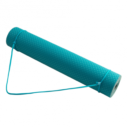 YATE dvisluoksnis TPE jogos kilimėlis, 6 mm, turkio / pilkas