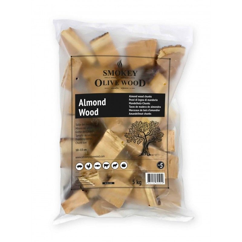 Smokey Olive Wood 1.5kg Raw Chunks Almond