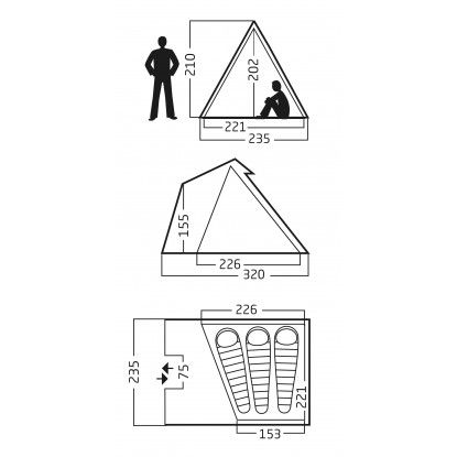 Palapinė Nordisk Thrymheim 3 Square Tipi