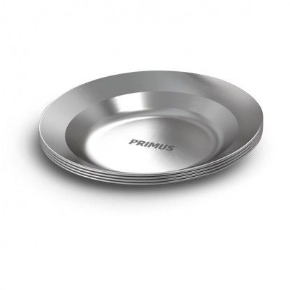 Primus Campfire serving kit steel bowl with lid and 4 plates