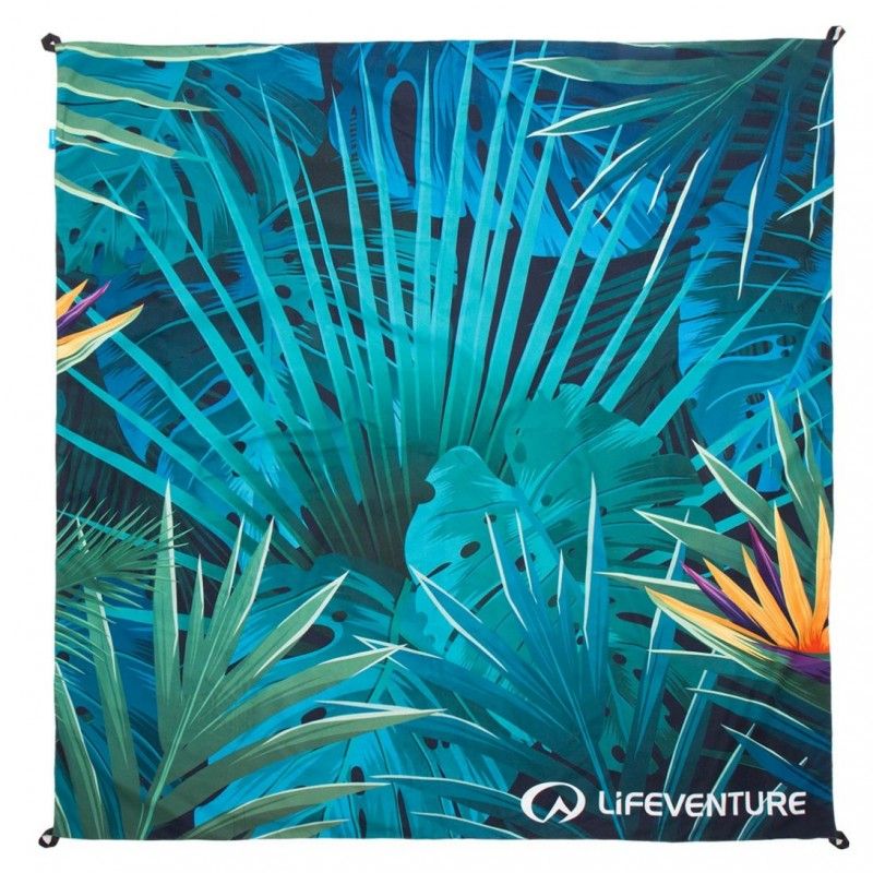 Lifeventure Picnic Blanket – Waterproof Picnic Blanket 150 × 150 cm tropical