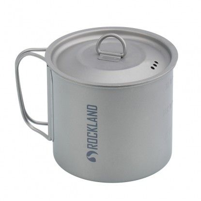 Rockland Minimalist 0,6 L – titaninis turistinis puodelis su dangčiu