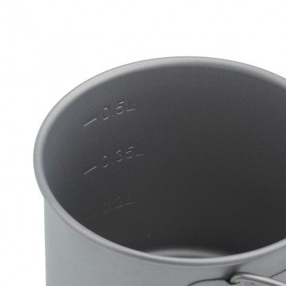 Rockland Minimalist 0.6 L – Titanium Camping Mug with Lid