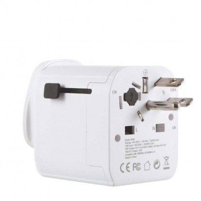 Lifeventure USB UK- World Travel Adapter