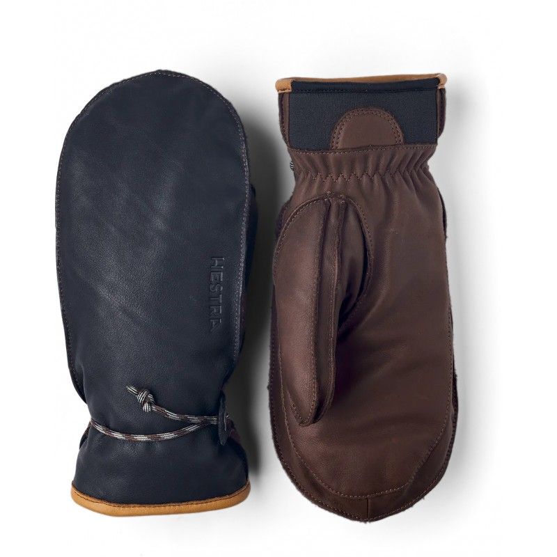 HESTRA Wakayama mitt navy brown