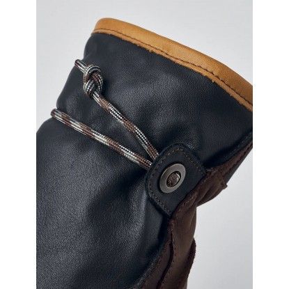 HESTRA Wakayama mitt navy brown