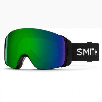 Smith 4D MAG black + ChromaPop Sun Green Mirror Lens