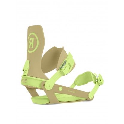 Ride A-6 olive/lime snowboard bindings
