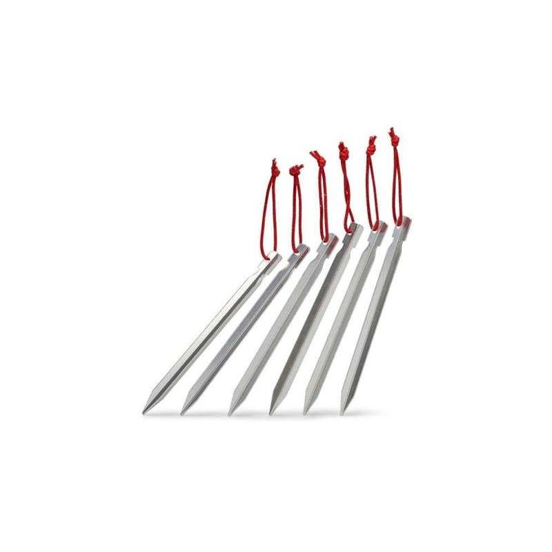 Rockland Reflective pegs 18 cm 6 vnt.