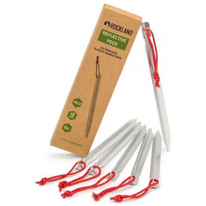 Rockland Reflective pegs 18 cm 6 vnt.