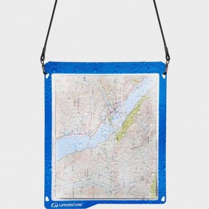 Lifeventure Hydroseal Map Case Blue – Waterproof Map Case (IPX7)