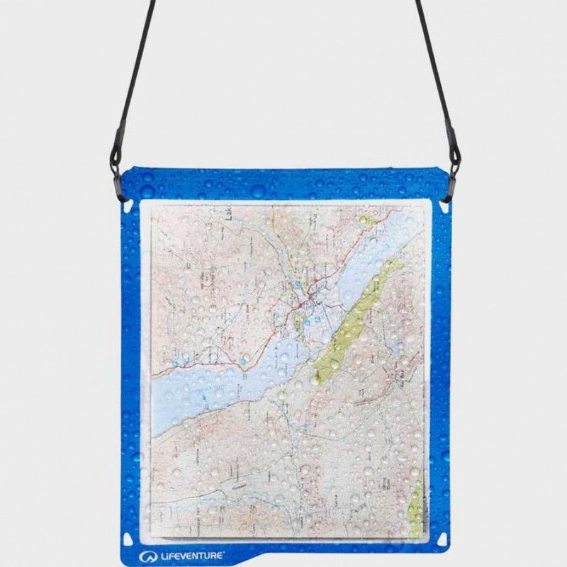 Lifeventure Hydroseal Map Case Blue – Waterproof Map Case (IPX7)