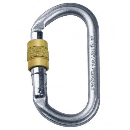 Singing Rock Oval Steel screw carabiner