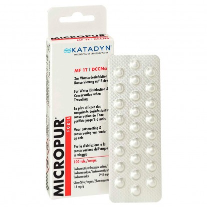 Katadyn Micropur Forte MF 1T DCCNa 50 pcs vandens dezinfekavimo tabletės