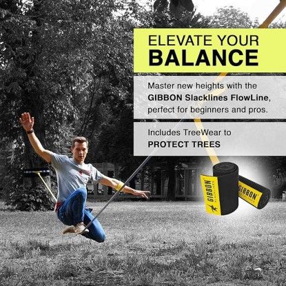 Slackline Gibbon Flow Line TreeWear Set 20m/2,5 cm