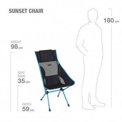 Sudedama kėdė Helinox Sunset Chair Black