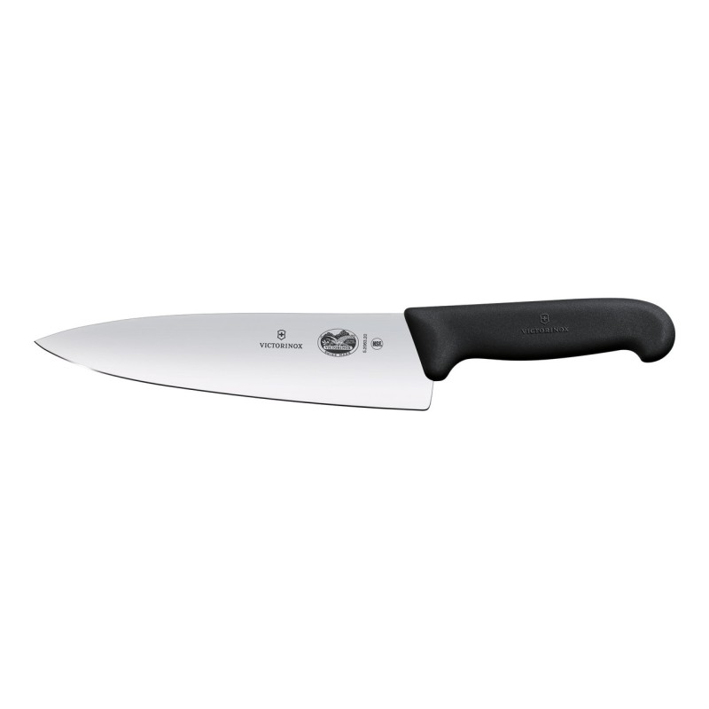 Victorinox Chef's knife. broad blade, Fibrox, black