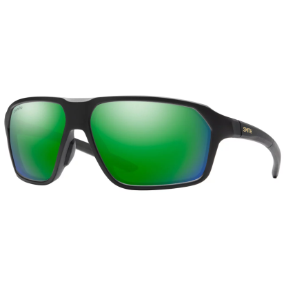 Smith Pathway matte black CP green mirror sunglasses