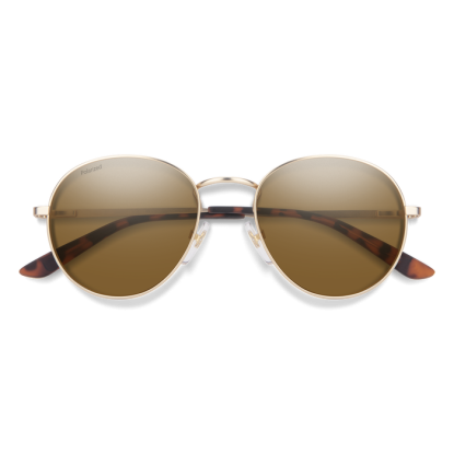 Smith Prep AOZ semtt gold polarized gold mirror akiniai