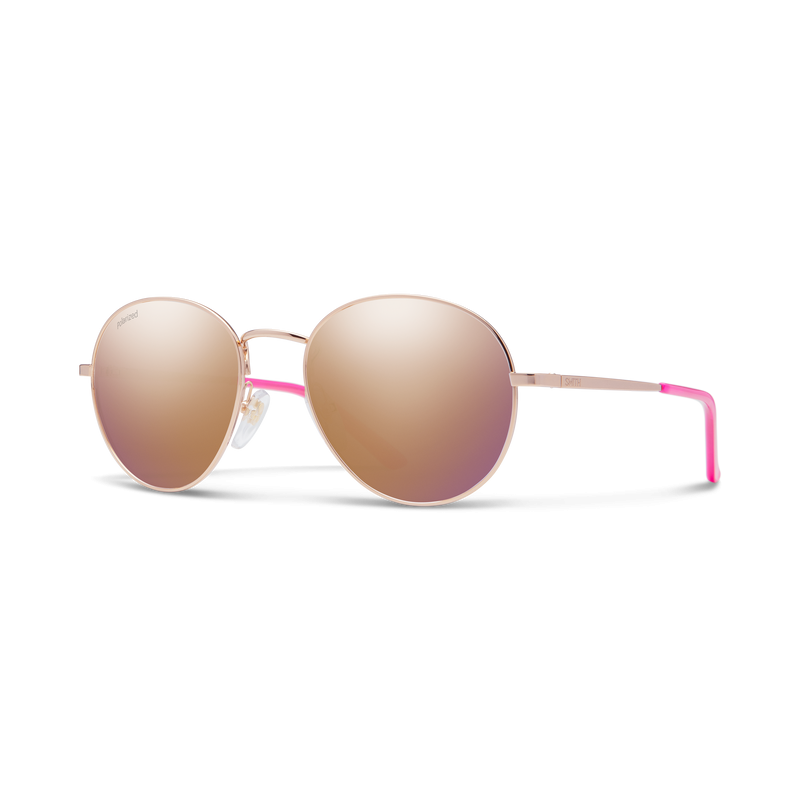 Smith Prep rose gold polarized bronze sunglasses