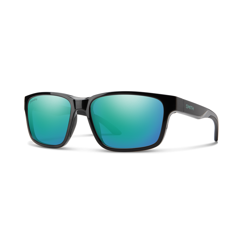 Smith Basecamp black CP polarized blue mirror akiniai