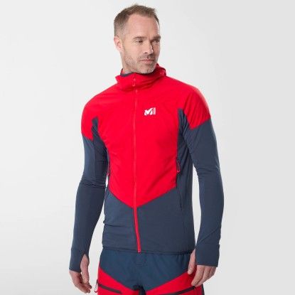 Millet Rutor Alpha hoodie saphir/rouge