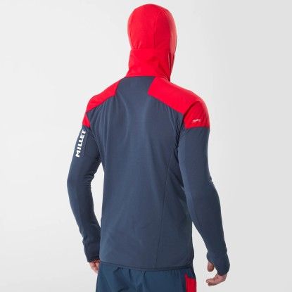 Millet Rutor Alpha hoodie saphir/rouge