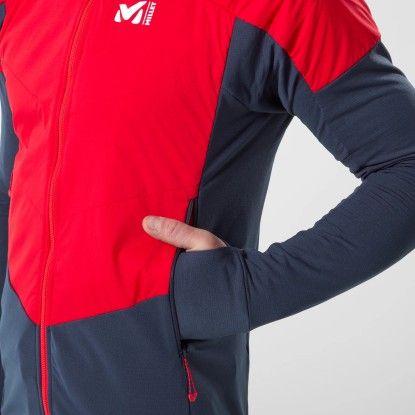 Millet Rutor Alpha hoodie saphir/rouge