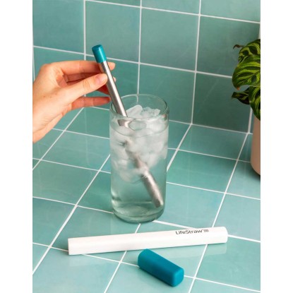 Lifestraw SIP water filter straw laguna teal