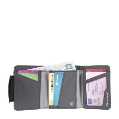 Lifeventure RFID Wallet recycled Navy Blue piniginė