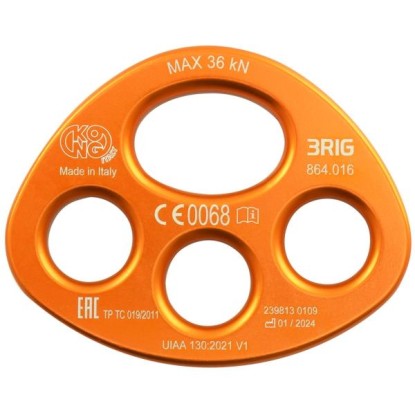 Kong 3 Rig orange anchorage plate