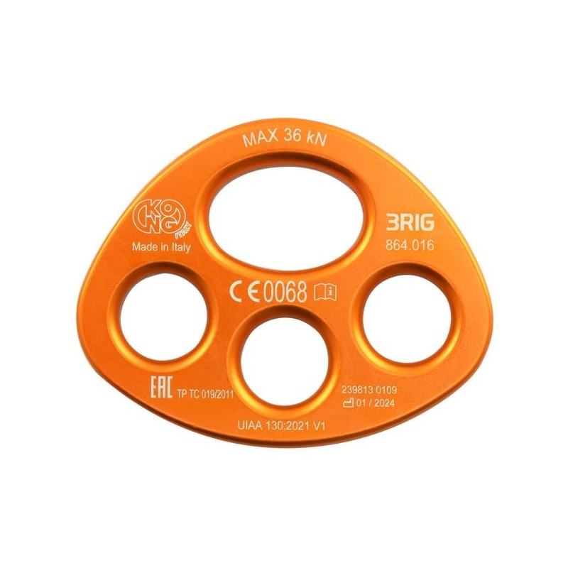 Kong 3 Rig orange anchorage plate Kong 3 Rig orange anchorage plate