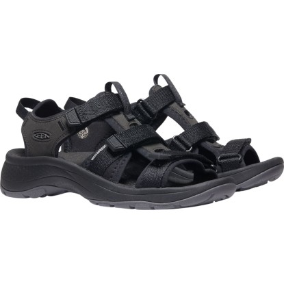 Keen Astoria West Open Toe women's black sandalai