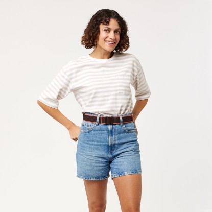 Arcade Carto chestnut/coral belt
