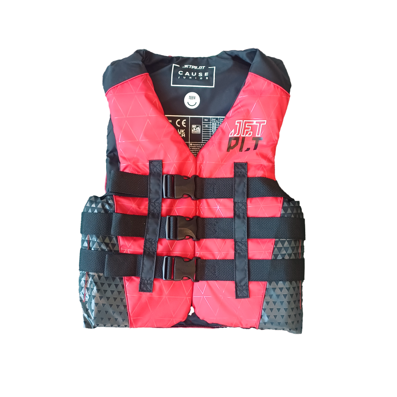Jetpilot Cause Youth ISO 50N Neo red impact vest