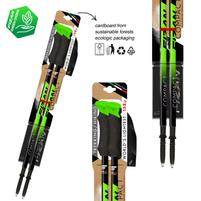 Fizan Compact 3 green vaikščiojimo lazdos