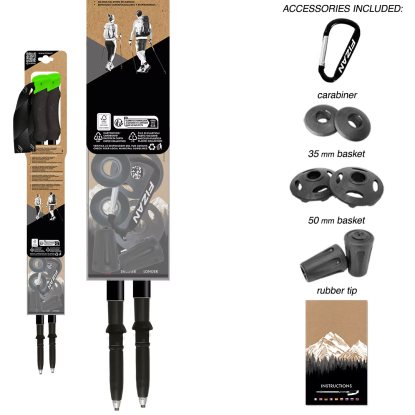 Fizan Compact 3 green trekking poles