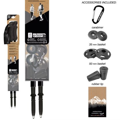 Fizan Compact 3 red trekking poles