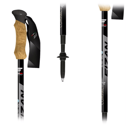 Fizan Compact 4 grey trekking poles