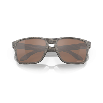 Oakley Holbrook XL woodgrain Prizm tungsten polarized sunglasses
