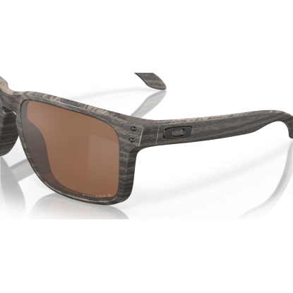 Oakley Holbrook XL woodgrain Prizm tungsten polarized sunglasses