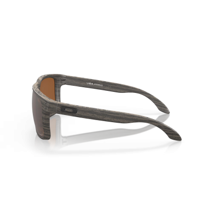 Oakley Holbrook XL woodgrain Prizm tungsten polarized sunglasses