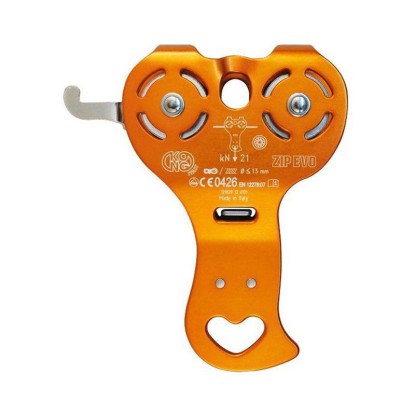 Kong Zip Evo Hook orange double pulley